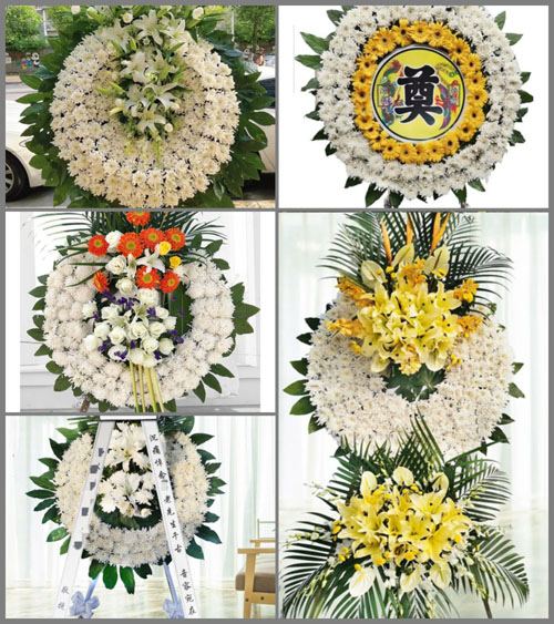 山东青岛胶州市胶莱镇南沙梁二村花圈速递